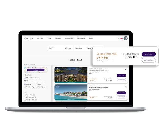 Members get an exclusive 10% discount when booking hotels directly on GHA DISCOVERY website