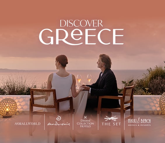 Discover Greece with memorable stays from Andronis, ASMALLWORLD, Divani Collection, Nikki Beach and The Set. Earn up to 150 bonus DISCOVERY Dollars (D$) when you register by 30 May 2026, book direct and complete eligible stays at participating properties between 1 March and 30 September 2026.