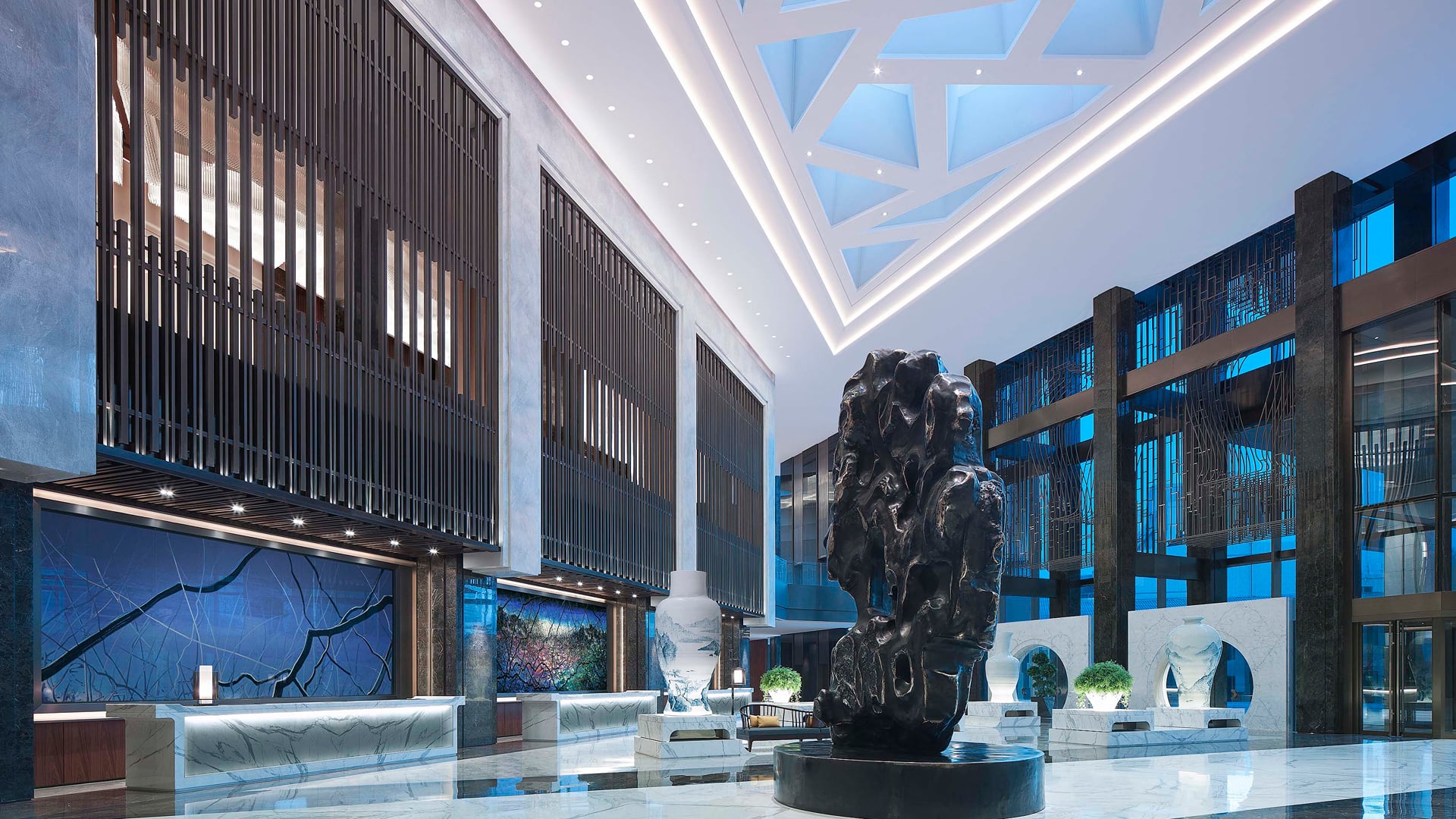 Grand lobby interior at Beijing Hotel NUO