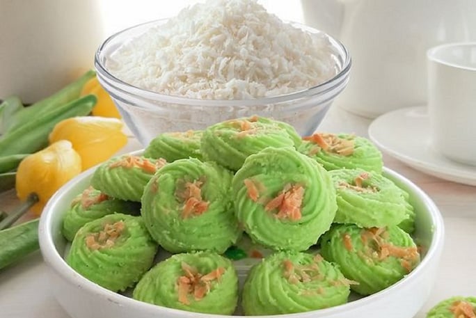 Homemade Onde Onde Butter Cookies